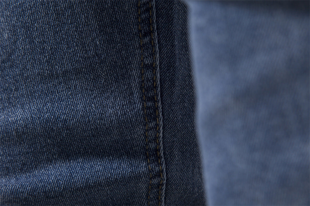 Pantalon en jean pour homme, décontracté, automne, pantalon extensible, déchiré, skinny | ZH10