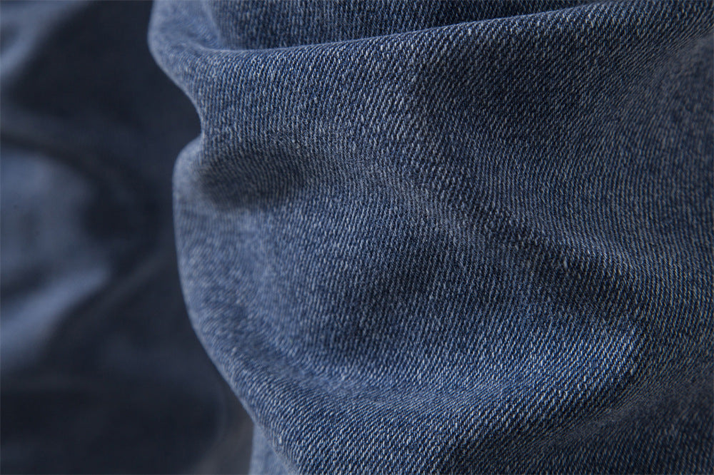 Pantalon en jean pour homme, décontracté, automne, pantalon extensible, déchiré, skinny | ZH10