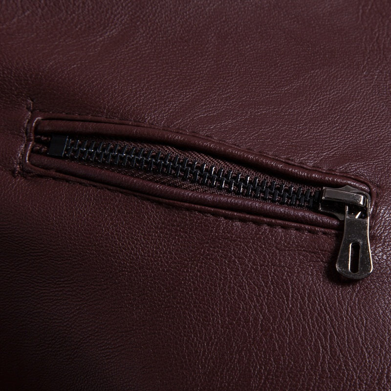 Giacca da uomo in similpelle di alta qualità, vestibilità aderente, elegante blazer | JK12