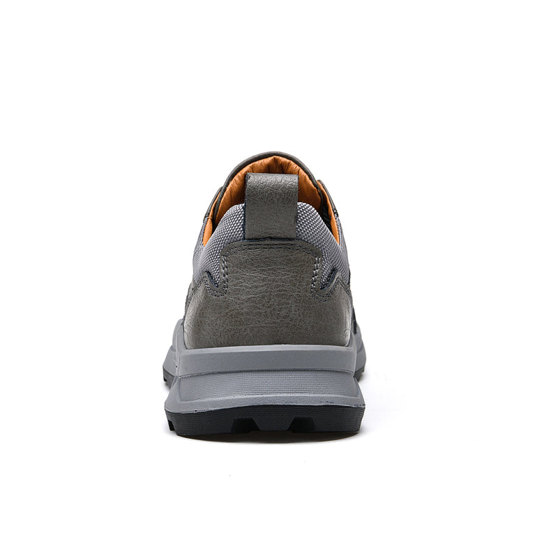 Chaussures de marche habillées en cuir microfibre pour hommes Gris | 1299