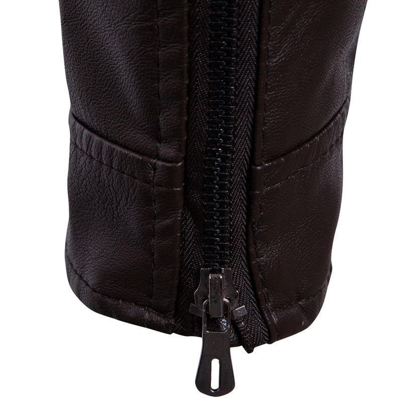 Giacca da uomo in similpelle di alta qualità, vestibilità aderente, elegante blazer | JK12