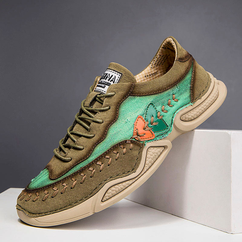 Men's Casual Shoes Fashion Breathable Walking Sports Handmade Boots Manual lace-up Comfortable Trainers
| 7219