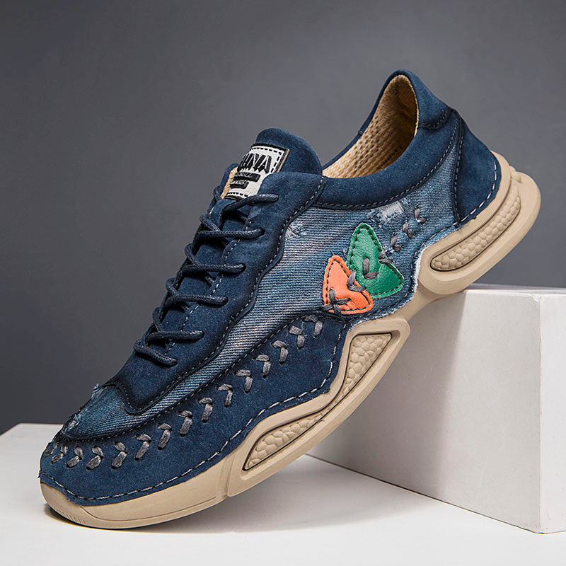 Men's Casual Shoes Fashion Breathable Walking Sports Handmade Boots Manual lace-up Comfortable Trainers
| 7219