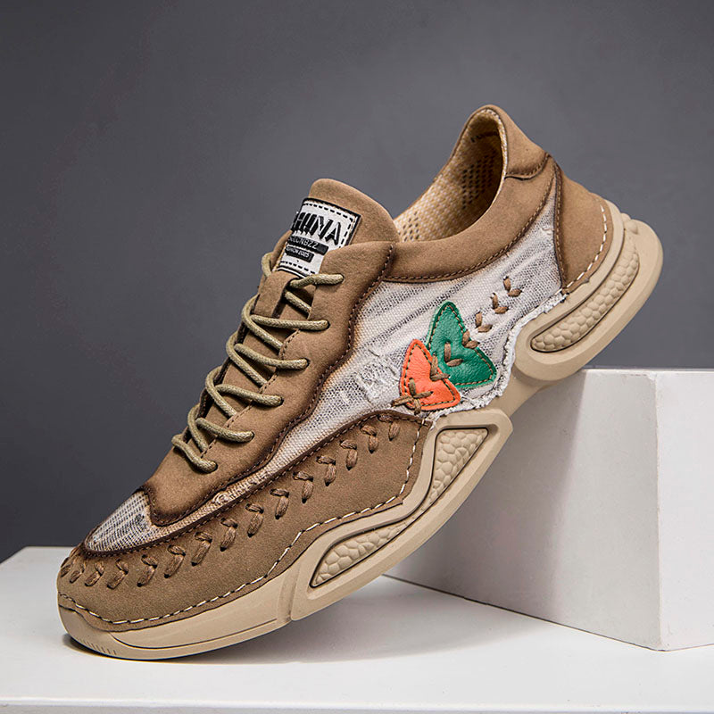 Men's Casual Shoes Fashion Breathable Walking Sports Handmade Boots Manual lace-up Comfortable Trainers
| 7219