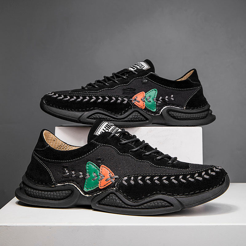 Men's Casual Shoes Fashion Breathable Walking Sports Handmade Boots Manual lace-up Comfortable Trainers
| 7219