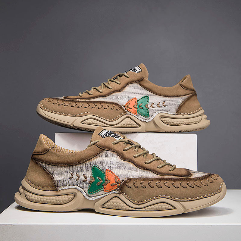 Men's Casual Shoes Fashion Breathable Walking Sports Handmade Boots Manual lace-up Comfortable Trainers
| 7219