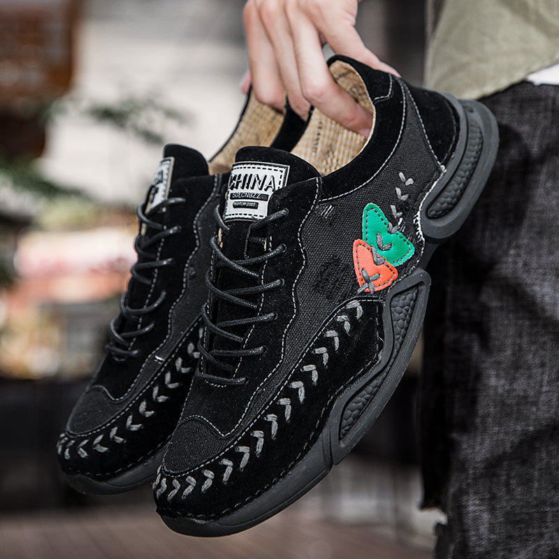 Men's Casual Shoes Fashion Breathable Walking Sports Handmade Boots Manual lace-up Comfortable Trainers
| 7219