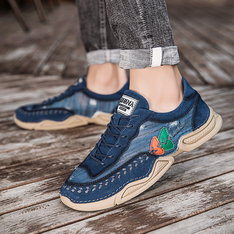 Men's Casual Shoes Fashion Breathable Walking Sports Handmade Boots Manual lace-up Comfortable Trainers
| 7219