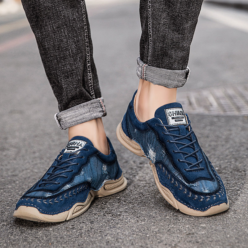 Men's Casual Shoes Fashion Breathable Walking Sports Handmade Boots Manual lace-up Comfortable Trainers
| 7219
