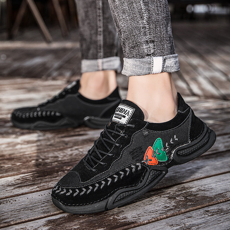 Men's Casual Shoes Fashion Breathable Walking Sports Handmade Boots Manual lace-up Comfortable Trainers
| 7219