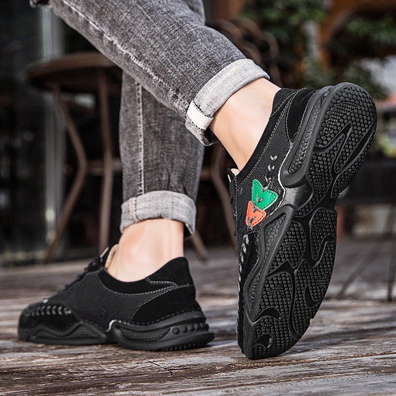 Men's Casual Shoes Fashion Breathable Walking Sports Handmade Boots Manual lace-up Comfortable Trainers
| 7219