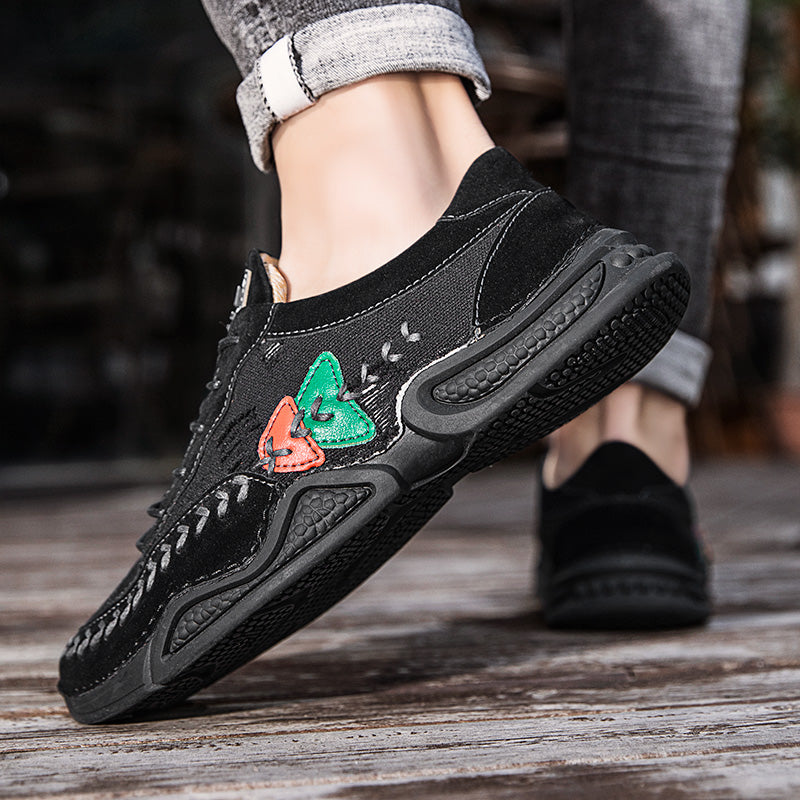 Men's Casual Shoes Fashion Breathable Walking Sports Handmade Boots Manual lace-up Comfortable Trainers
| 7219
