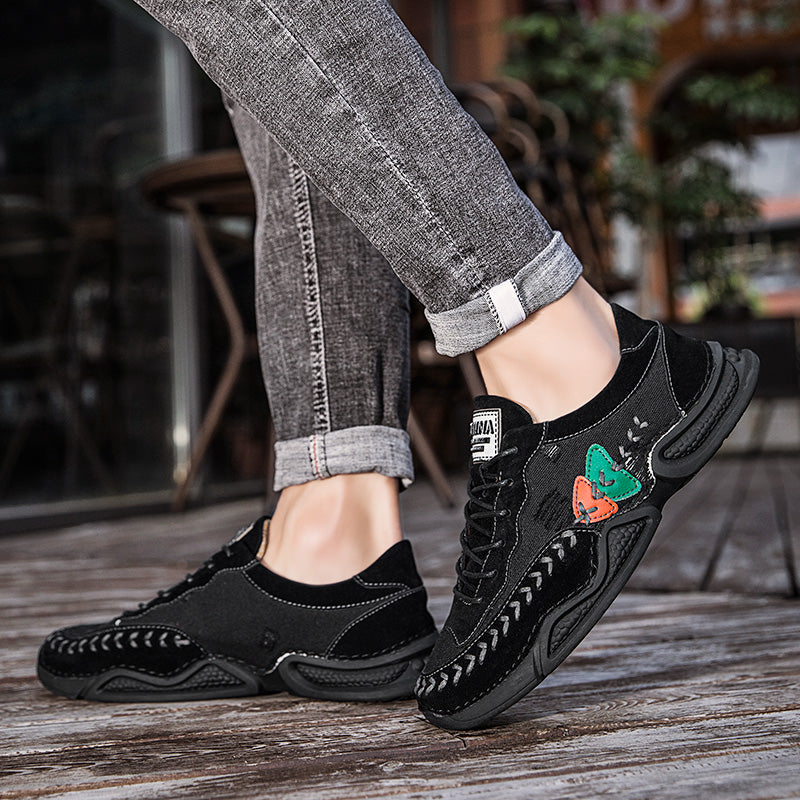 Men's Casual Shoes Fashion Breathable Walking Sports Handmade Boots Manual lace-up Comfortable Trainers
| 7219