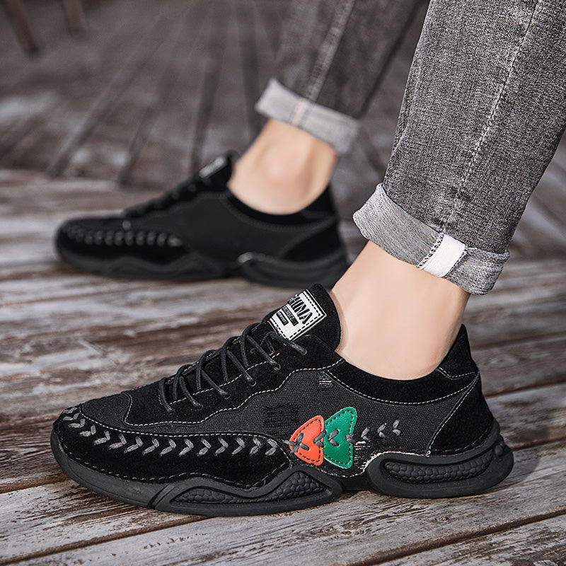 Men's Casual Shoes Fashion Breathable Walking Sports Handmade Boots Manual lace-up Comfortable Trainers
| 7219