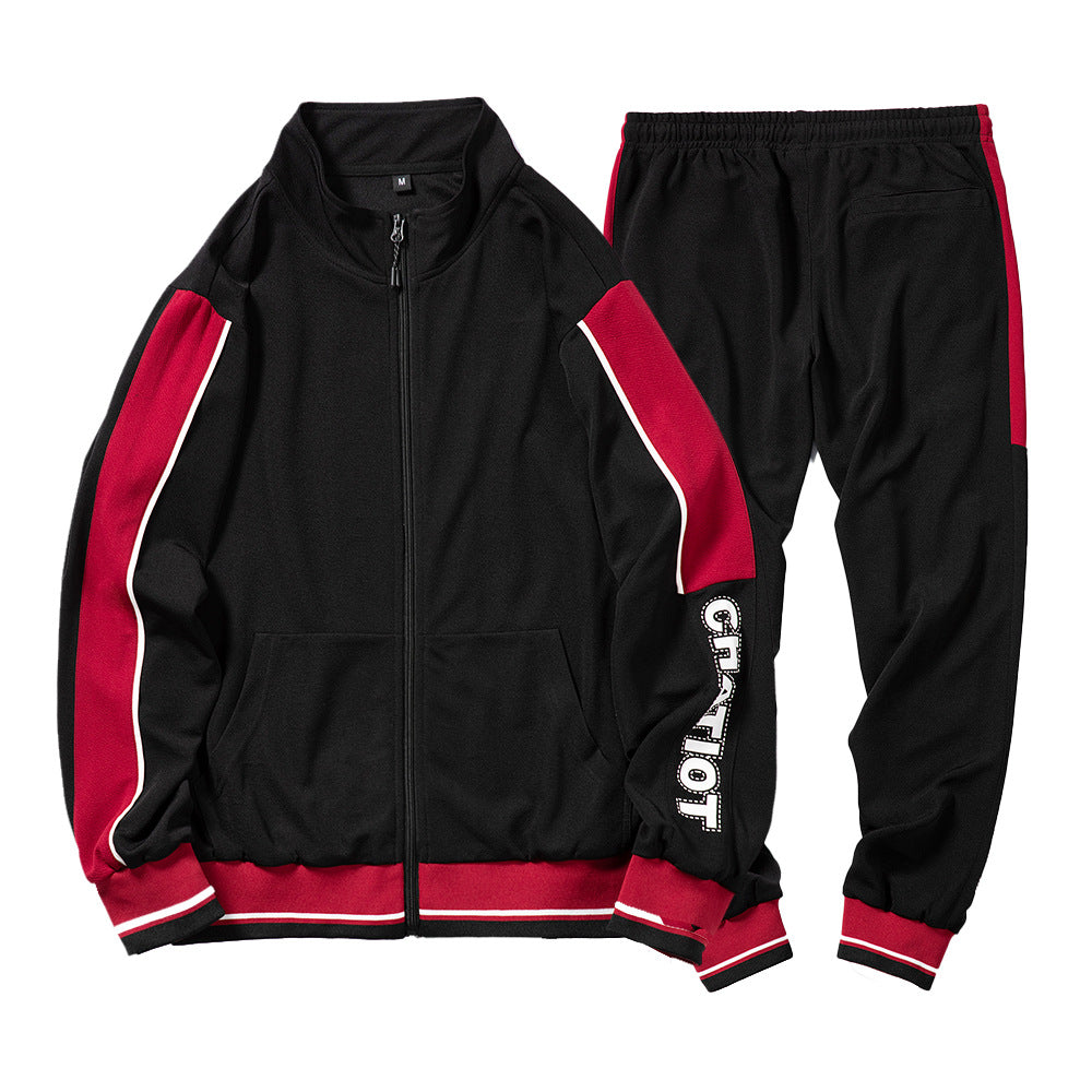 Men's Quick Dry Thin Activewear Full Zip Jogging Tracksuit Spring Autumn | TZ55