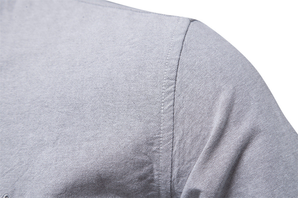 Chemise d'affaires slim à manches courtes pour hommes, coupe basique et respirante | SH711