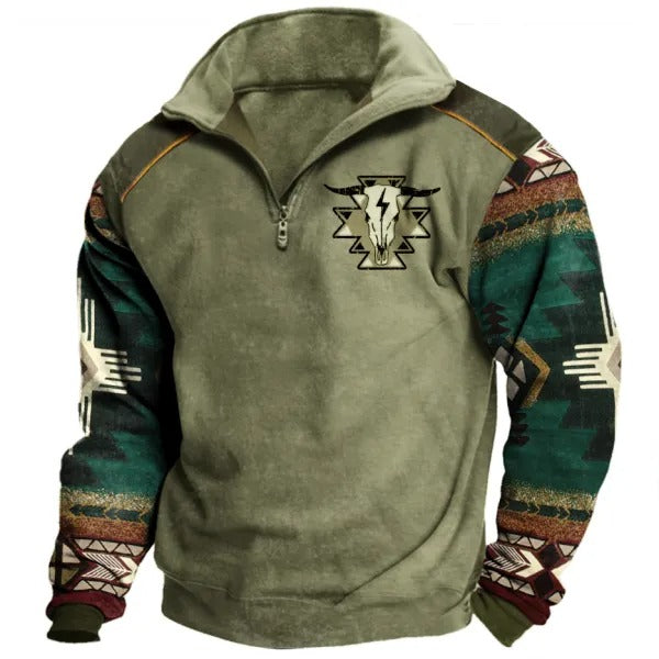 Sweat-shirt à revers style cowboy pour homme | M6S0