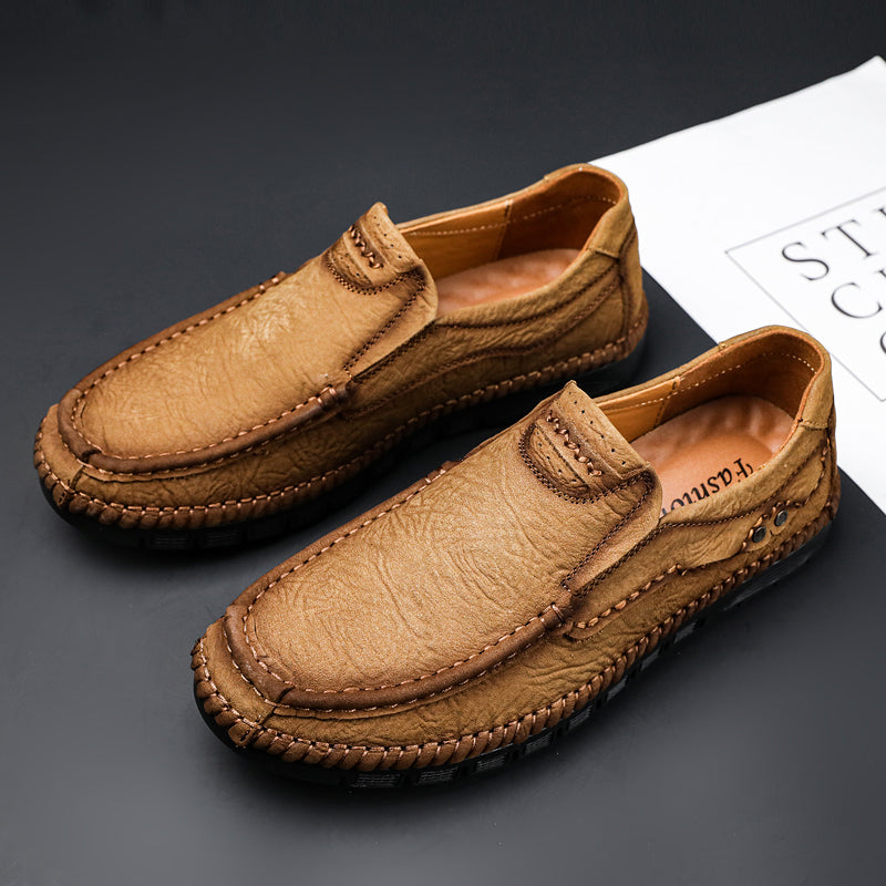 Mocassini in pelle da uomo, scarpe con tacco, slip on, mocassini | 88138