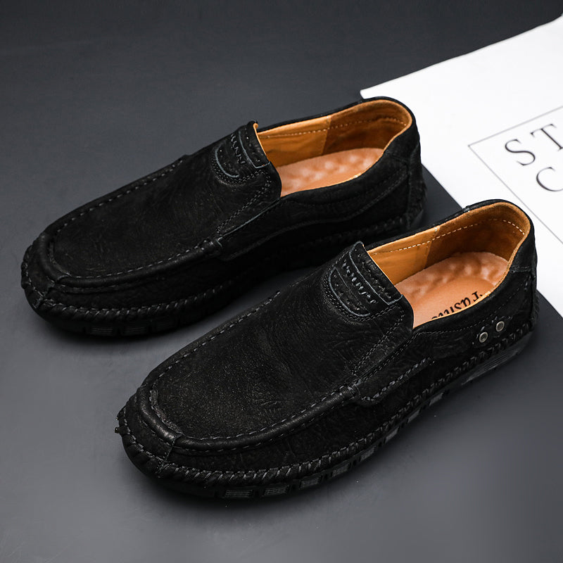 Mocassini in pelle da uomo, scarpe con tacco, slip on, mocassini | 88138