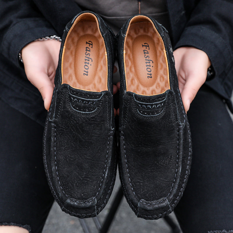 Mocassini in pelle da uomo, scarpe con tacco, slip on, mocassini | 88138
