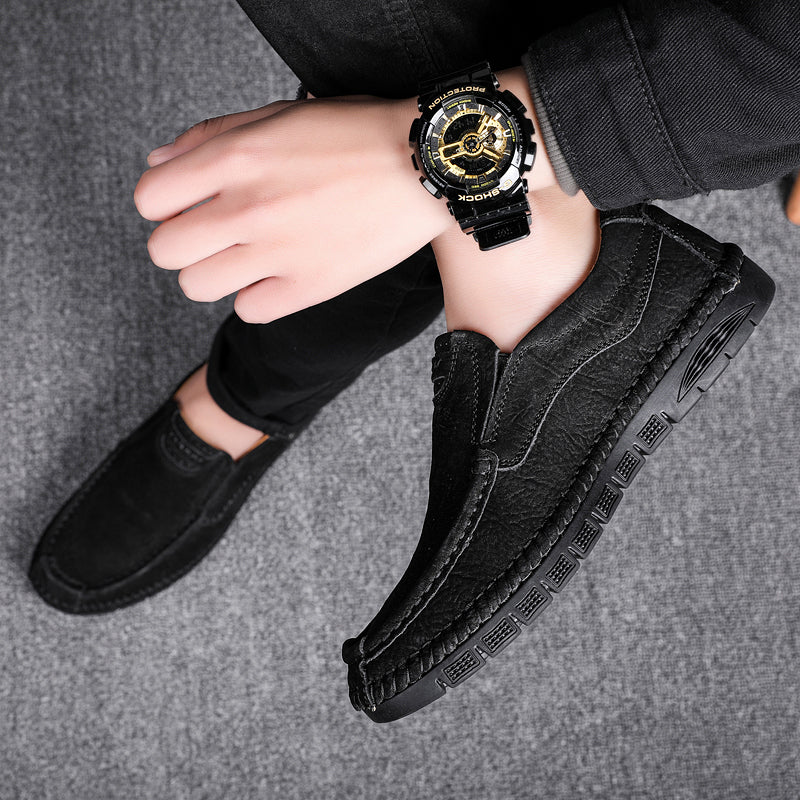Mocassini in pelle da uomo, scarpe con tacco, slip on, mocassini | 88138