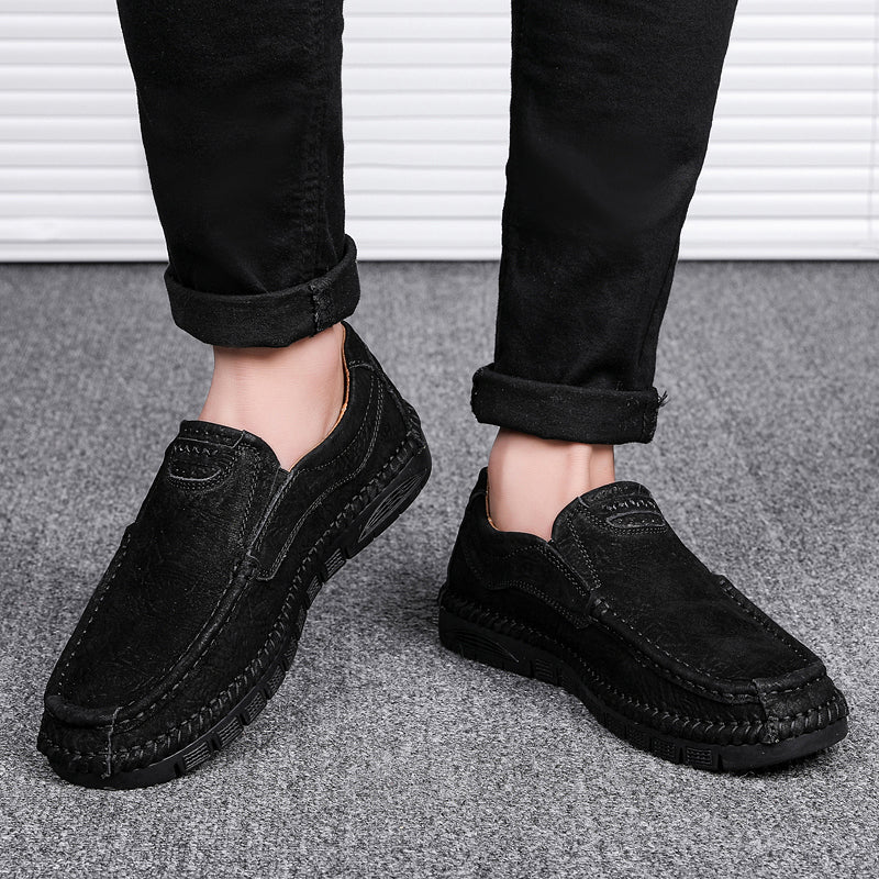 Mocassini in pelle da uomo, scarpe con tacco, slip on, mocassini | 88138