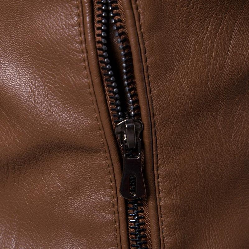 Giacca da uomo in similpelle di alta qualità, vestibilità aderente, elegante blazer | JK12