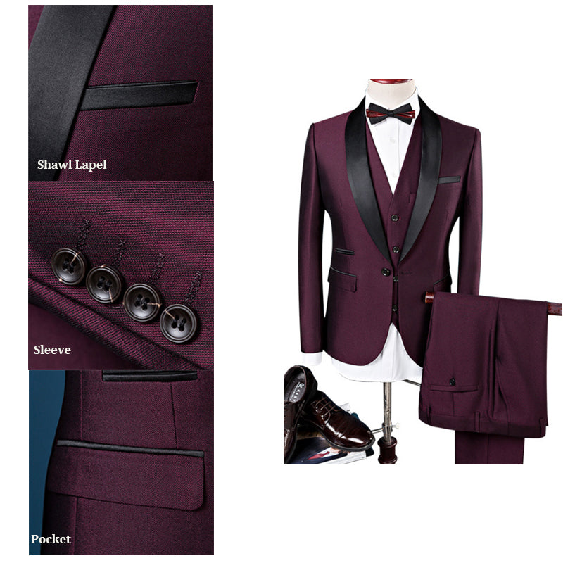 Shawl Lapel Tuxedo Suits One Button -5026