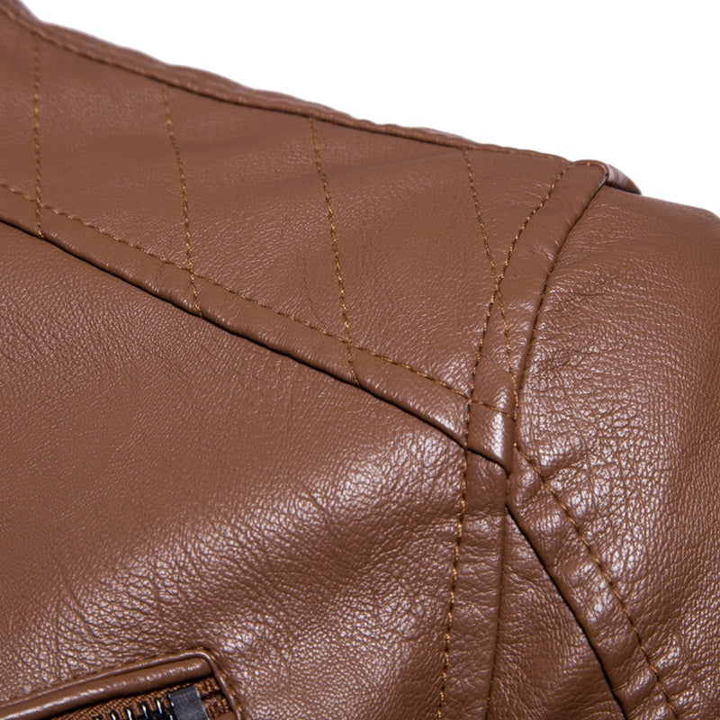Giacca da uomo in similpelle di alta qualità, vestibilità aderente, elegante blazer | JK12