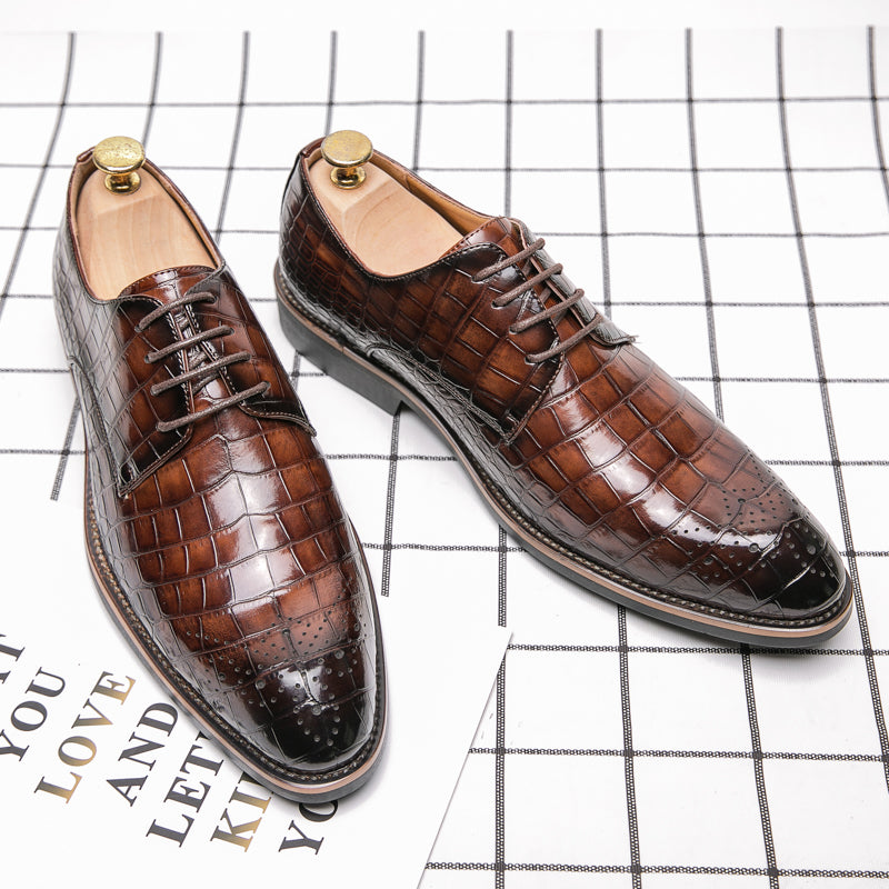 Men's Casual Wedding Boots Formal Lace Up Brogue Shoes | 681-29