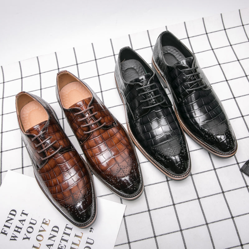 Men's Casual Wedding Boots Formal Lace Up Brogue Shoes | 681-29