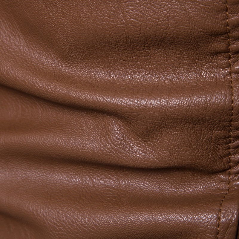 Giacca da uomo in similpelle di alta qualità, vestibilità aderente, elegante blazer | JK12