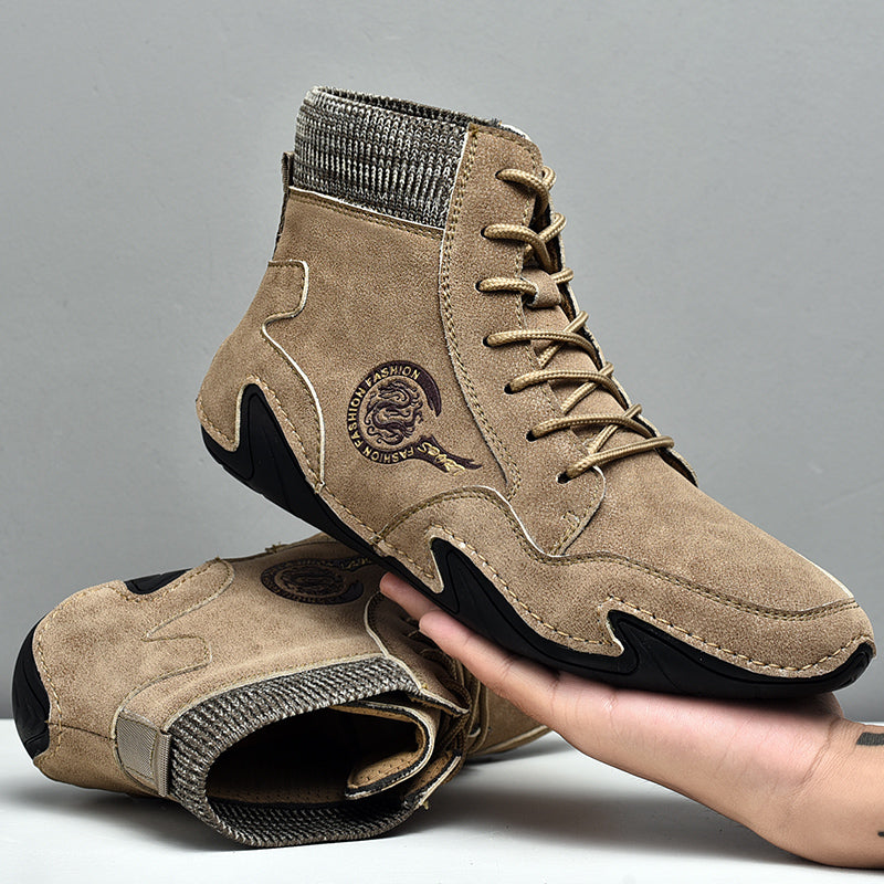 Bottines Chukka à la cheville, chaussures de conduite confortables et cousues à la main | 88966