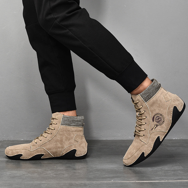 Bottines Chukka à la cheville, chaussures de conduite confortables et cousues à la main | 88966