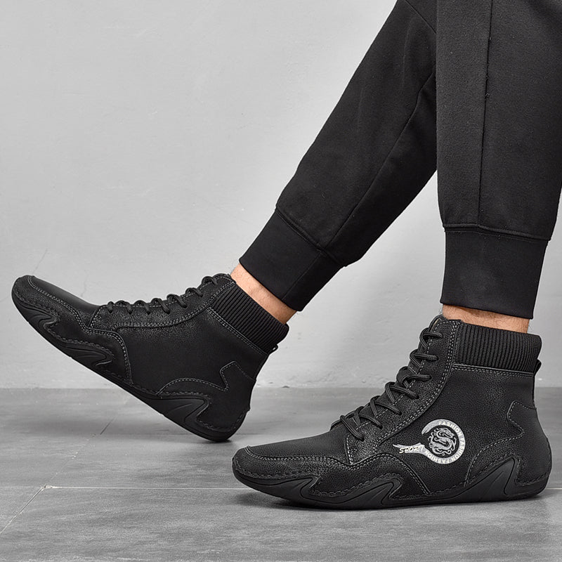 Bottines Chukka à la cheville, chaussures de conduite confortables et cousues à la main | 88966