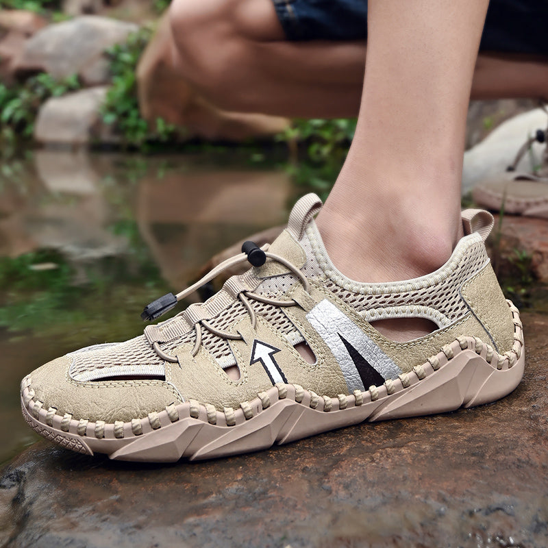 Scarpe da spiaggia comode estive fatte a mano da uomo | 20977
