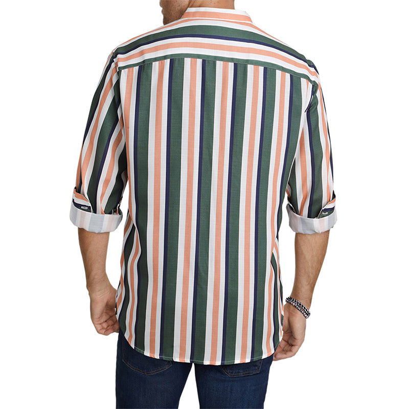 Camicie a righe a maniche lunghe casual da uomo con bottoni | MC255371