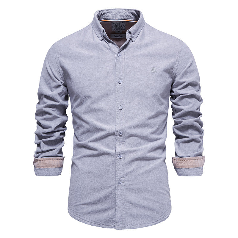 Chemise à manches longues pour homme, coupe slim, motif floral, à revers | SH696
