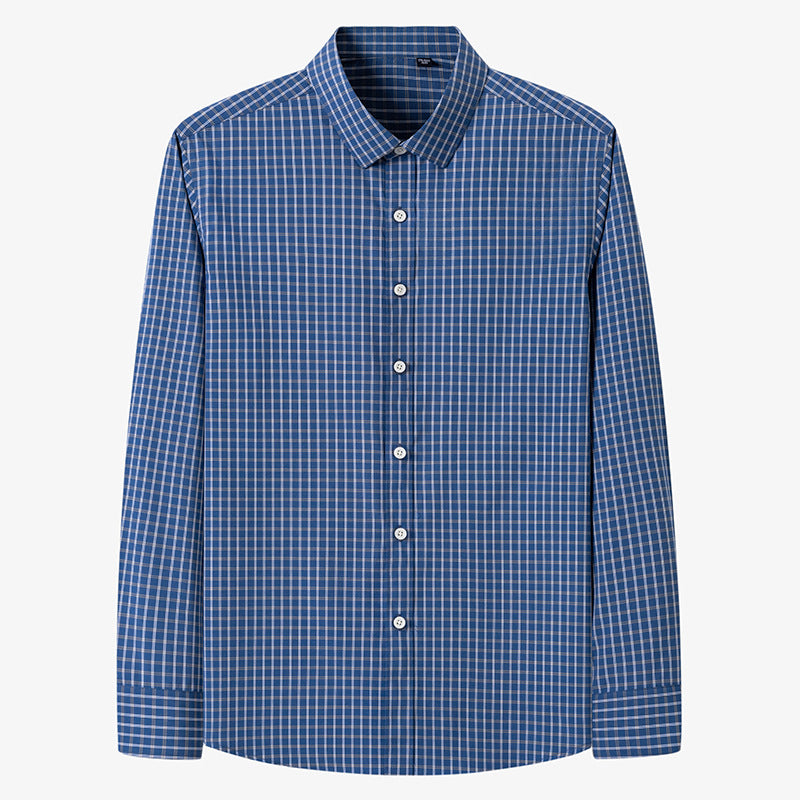 Men Thin Plaid Cotton Casual Slim Fit Long Sleeve Button Down Dress Shirts Spring Summer | MC-2228