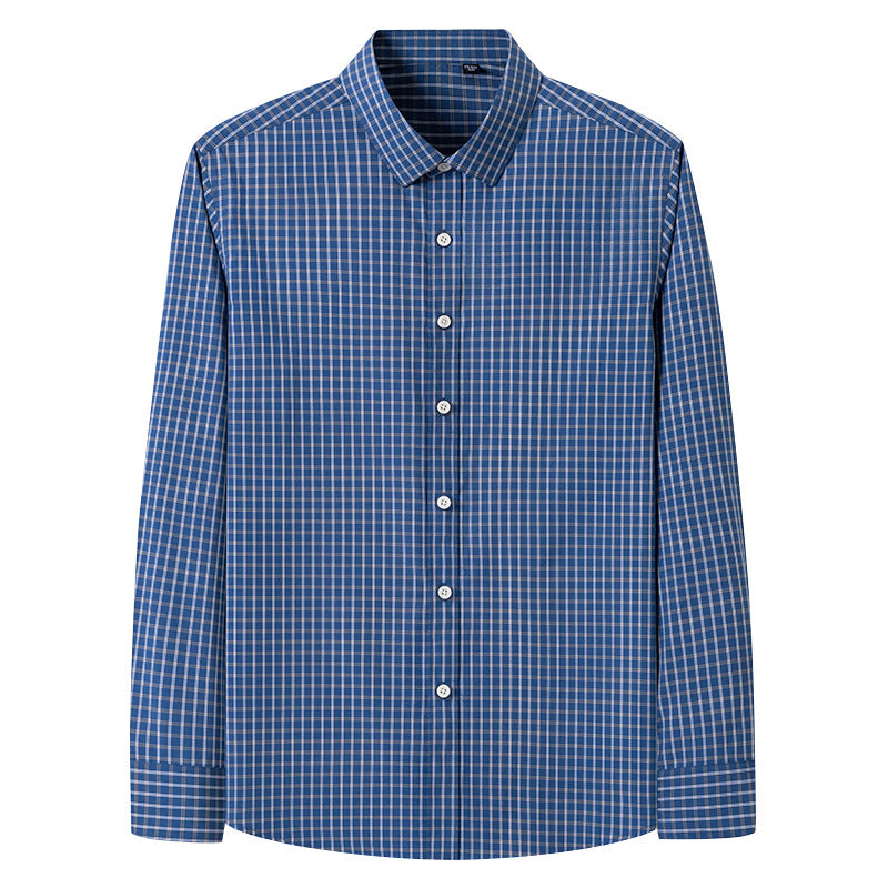 Men Thin Plaid Cotton Casual Slim Fit Long Sleeve Button Down Dress Shirts Spring Summer | MC-2228