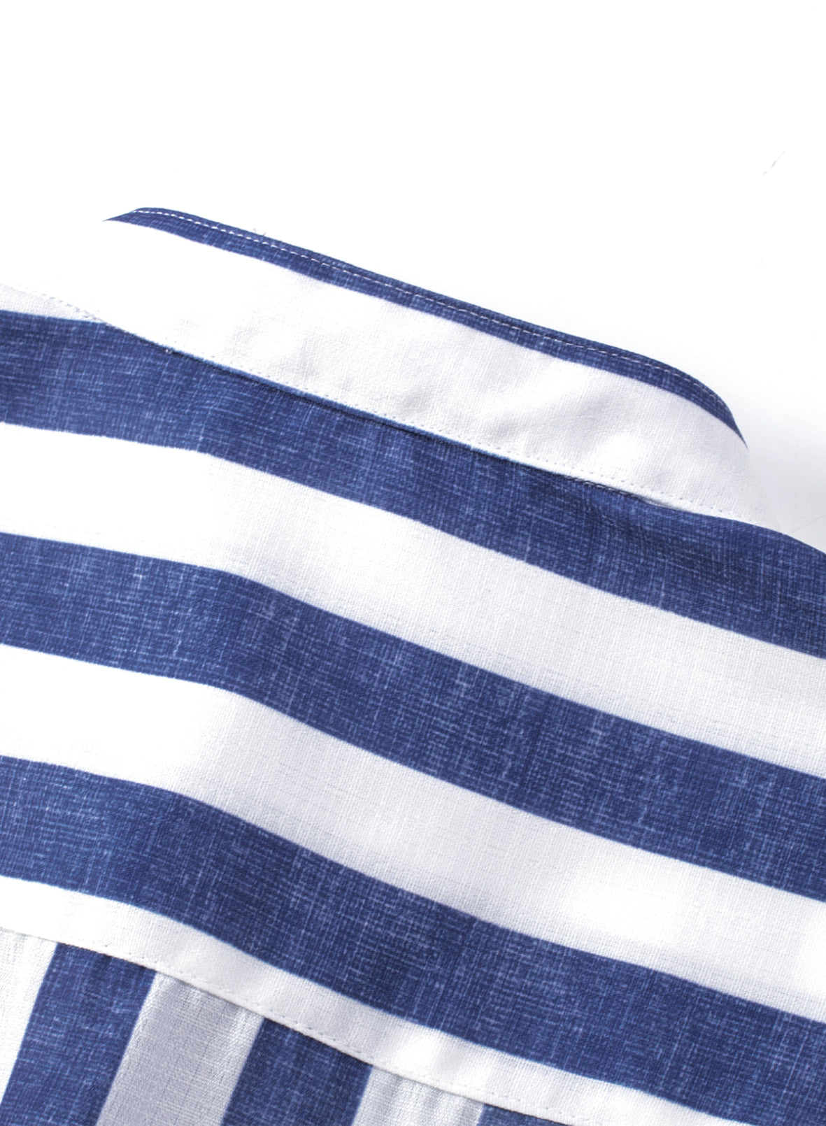 Camicie da spiaggia casual a righe in cotone e lino con bottoni a maniche lunghe da uomo | MC255371-7019