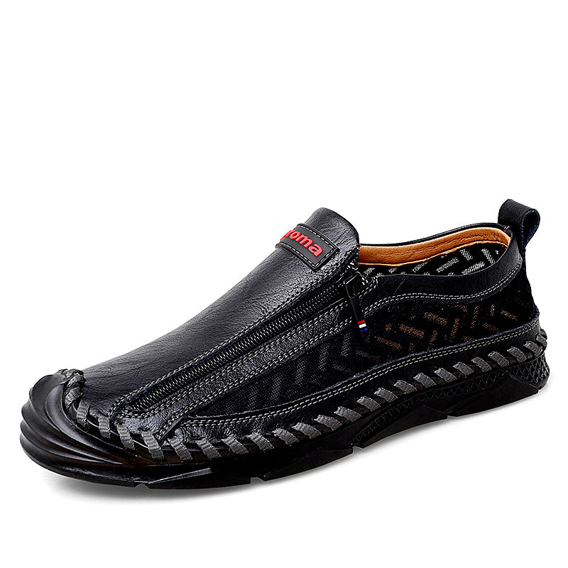 Mocassins décontractés pour hommes Mocassins Chaussures en cuir respirantes à fermeture éclair | 90888