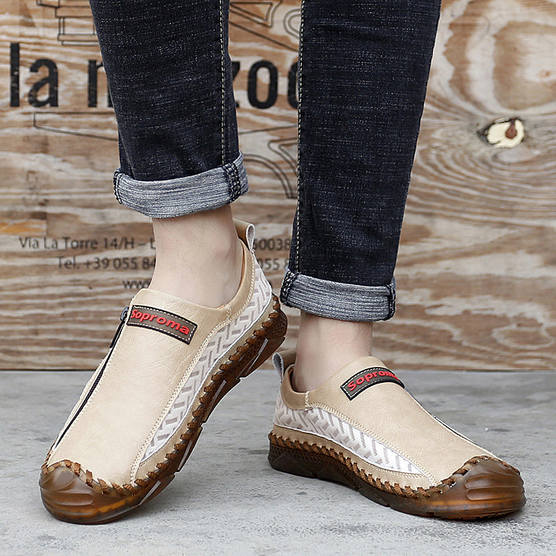 Mocassins décontractés pour hommes Mocassins Chaussures en cuir respirantes à fermeture éclair | 90888