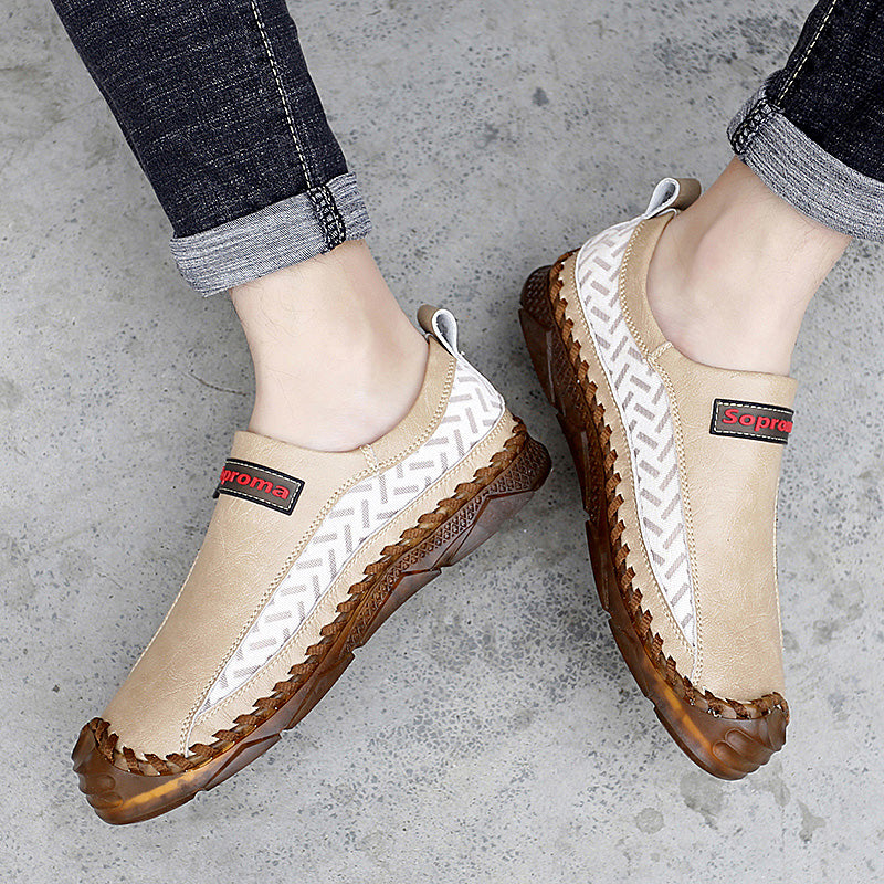 Mocassins décontractés pour hommes Mocassins Chaussures en cuir respirantes à fermeture éclair | 90888