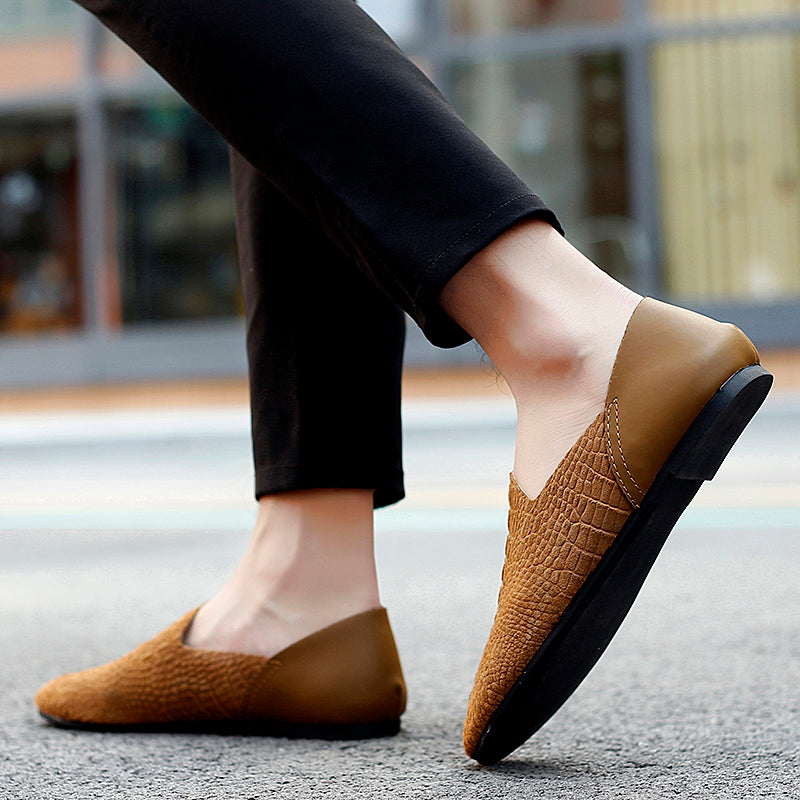 Scarpe da uomo in pelle con punta rotonda britannica | 2025