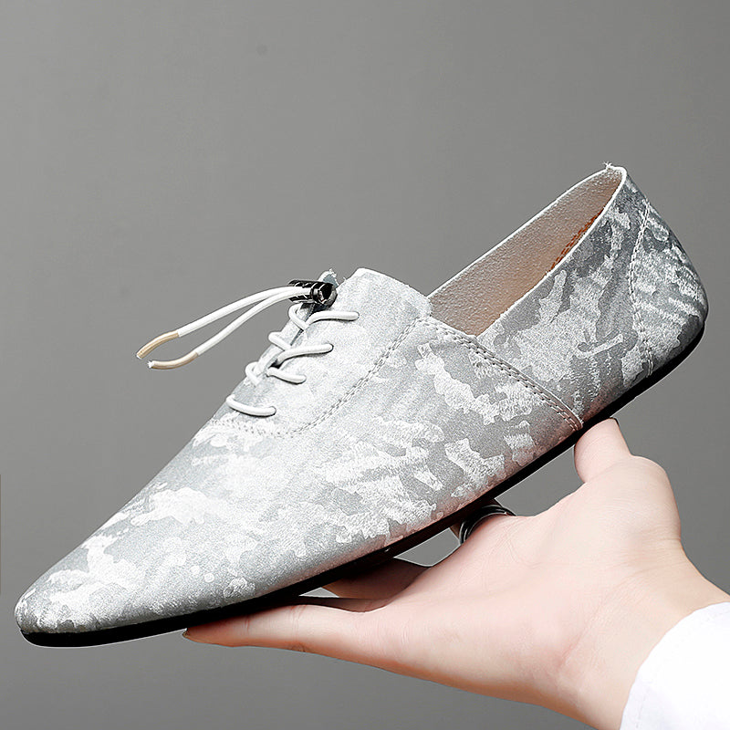 Chaussures plates à bout pointu pour hommes, style décontracté, pour soirée, formelles | 2028