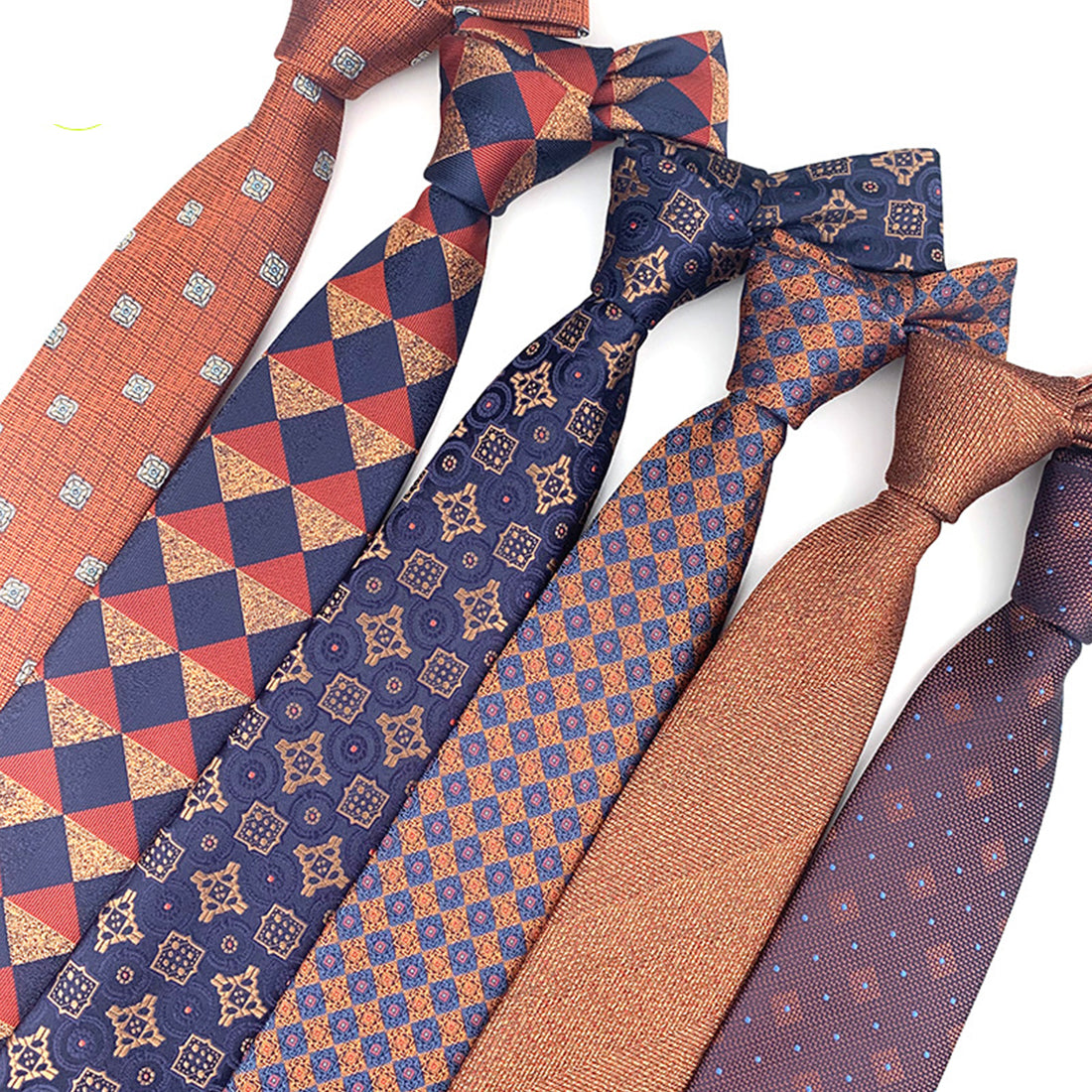 Cravate en soie jacquard tissée à carreaux de style britannique classique | TS1-22