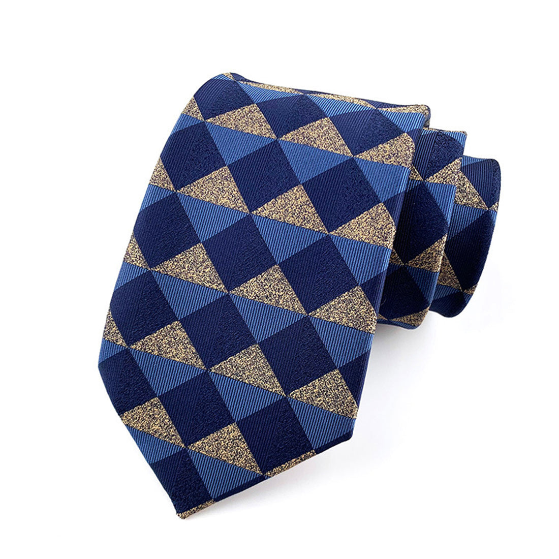 Cravate en soie jacquard tissée à carreaux de style britannique classique | TS1-22