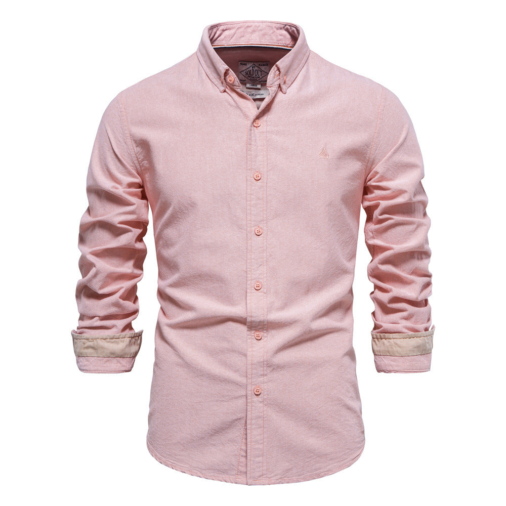 Chemise à manches longues pour homme, coupe slim, motif floral, à revers | SH696