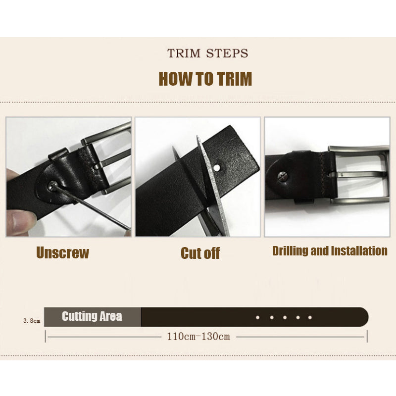 Premium Genuine Top Leather Non Stitched Mens Leather Belt for Work With Gifts Box| TCZK05